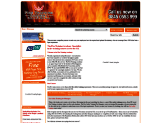 firetrainingacademy.co.uk screenshot