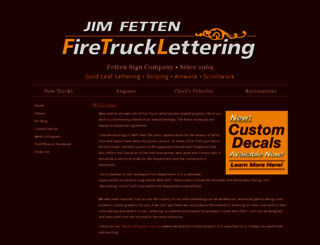 firetrucklettering.com screenshot