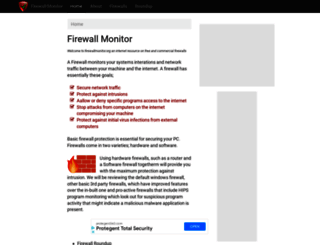 firewallmonitor.org screenshot