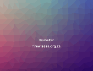 firewisesa.org.za screenshot