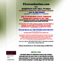 firewoodontime.com screenshot
