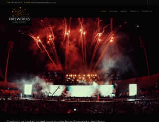 fireworksandpyro.co.za screenshot