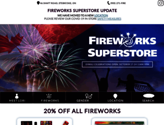 fireworkssuperstore.ca screenshot