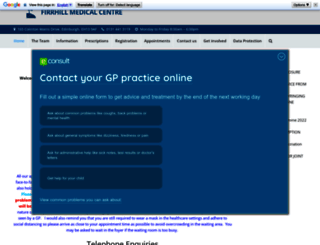 firrhillmedicalcentre.org.uk screenshot