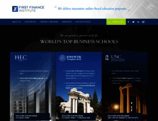 first-finance-institute.org screenshot