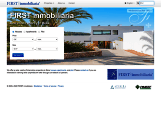first-inmobiliaria.com screenshot