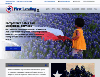 first-lending.com screenshot