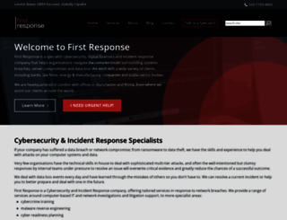 first-response.co.uk screenshot