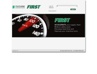 first.futureelectronics.com screenshot