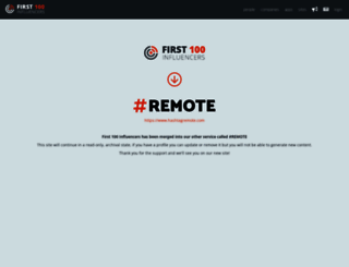first100influencers.com screenshot