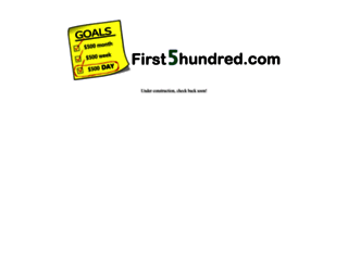 first5hundred.com screenshot