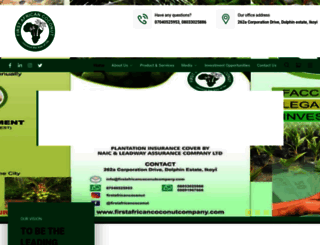 firstafricancoconutcompany.com screenshot