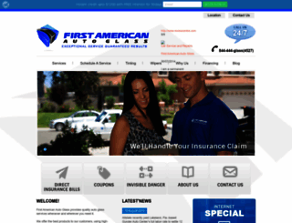 firstamericanautoglass.com screenshot