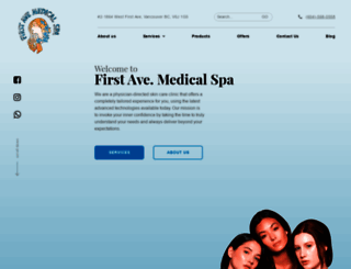 firstavemedicalspa.com screenshot