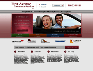 firstavenueinsurance.com screenshot