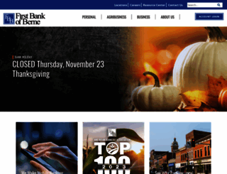 firstbankofberne.com screenshot