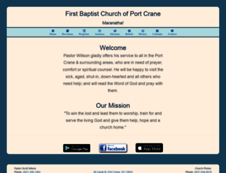 firstbaptist-portcrane.org screenshot