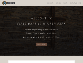 firstbaptistwinterpark.com screenshot
