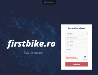 firstbike.ro screenshot