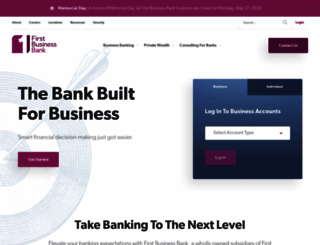 firstbusiness.bank screenshot