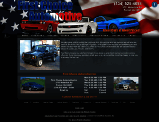 firstchoiceautomotiveinc.com screenshot