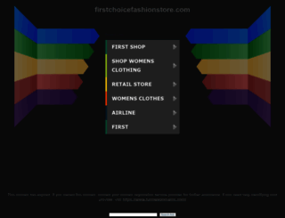 firstchoicefashionstore.com screenshot