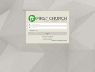 firstchurch.managedmissions.com screenshot
