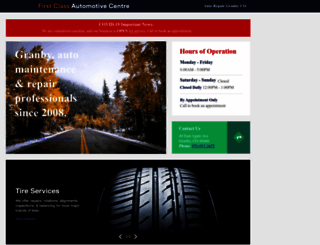 firstclassautomotivecentre.com screenshot