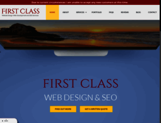firstclasswebdesign.co.uk screenshot
