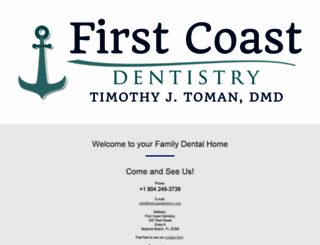 firstcoastdentistry.com screenshot