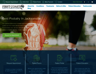 firstcoastfootclinic.com screenshot