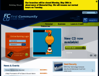 firstcommunitycu.com screenshot