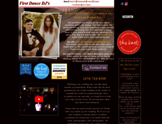 firstdancedjs.com screenshot