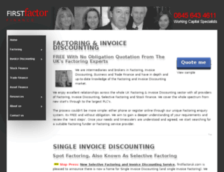 firstfactoruk.com screenshot