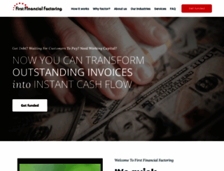 firstfinancialfactoring.com screenshot