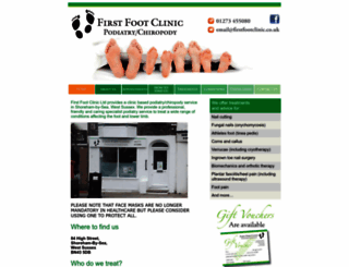 firstfootclinic.co.uk screenshot