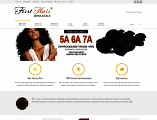 firsthairwholesale.com screenshot