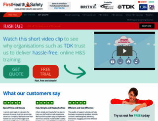 firsthealthandsafety.co.uk screenshot