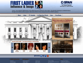 firstladies.c-span.org screenshot