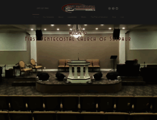 firstpentecostalsulphur.com screenshot