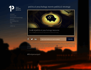 firstpersonpolitics.com screenshot