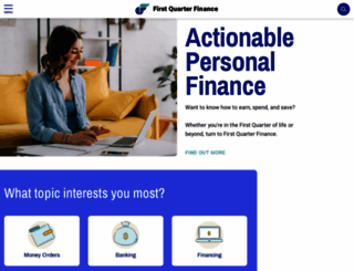 firstquarterfinance.com screenshot