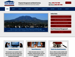 firstrealtyrentals.com screenshot