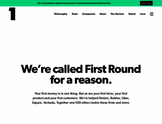 firstround.com screenshot