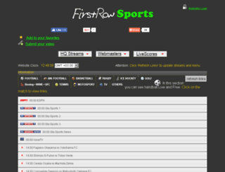 firstrowsports.in screenshot