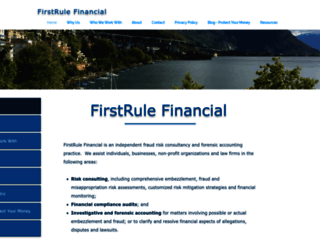 firstrulefinancial.com screenshot