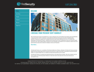 firstsecurityfinance.com screenshot
