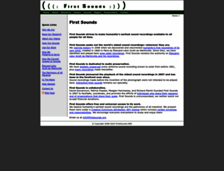 firstsounds.org screenshot