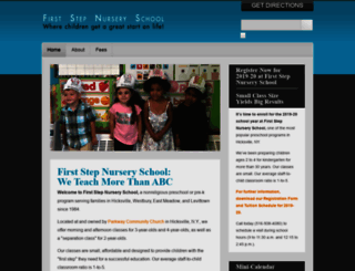 firststepnursery.org screenshot