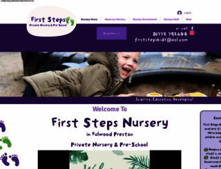 firststepsnursery.org.uk screenshot